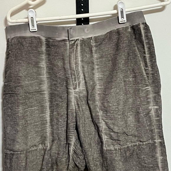 Helmut Gray Distressed Cropped Pants Sz Small - Picture 3 of 9